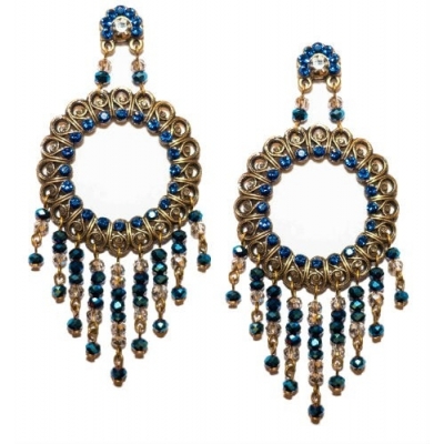 Pendientes realizados con cristal Swarovski 1402733