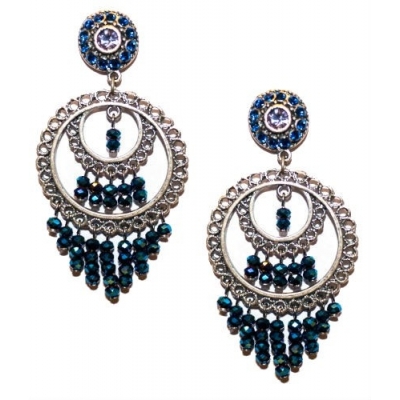 Pendientes realizados con cristal Swarovski 1402725