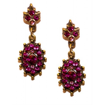 Pendientes realizados con cristal Swarovski 1401711