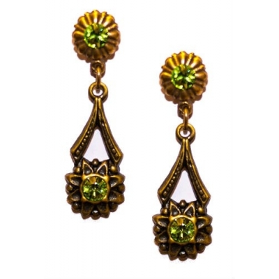 Pendientes realizados con cristal Swarovski 1401715