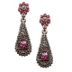Pendientes realizados con cristal Swarovski 1402709