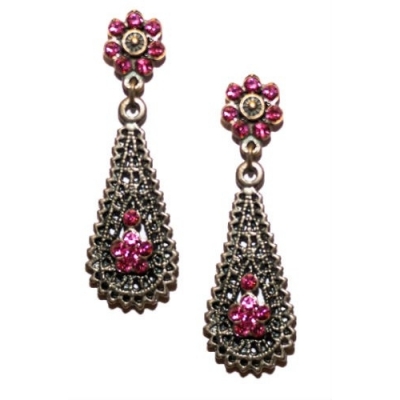 Pendientes realizados con cristal Swarovski 1402709