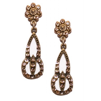 Pendientes realizados con cristal Swarovski 1402710