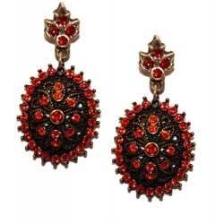 Pendientes realizados con cristal Swarovski 1402711