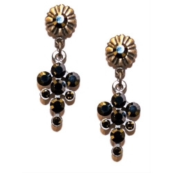 Pendientes realizados con cristal Swarovski 1402715