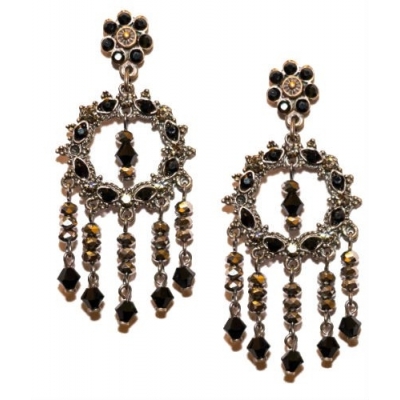 Pendientes realizados con cristal Swarovski 1402724