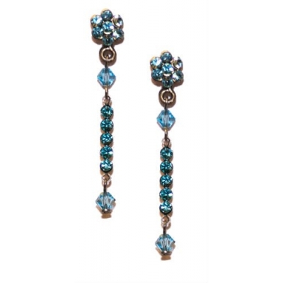 Pendientes realizados con cristal Swarovski 1402713