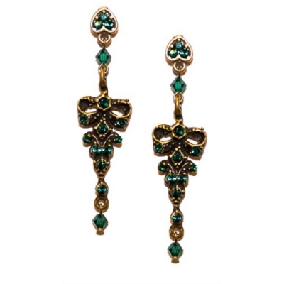 Pendientes realizados con cristal Swarovski 1402714