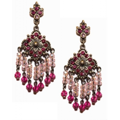 Pendientes realizados con cristal Swarovski 1402738