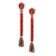 Pendientes realizados con cristal Swarovski 1402721