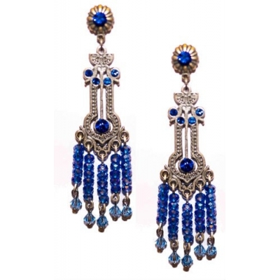 Pendientes realizados con cristal Swarovski 1402739
